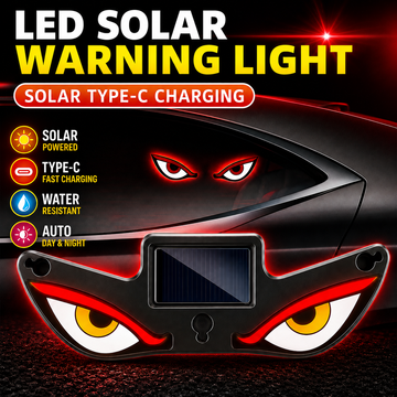 Premium LED Devil Eye Solar Light for Car Rear Window – Stylish Vehicle Accessory